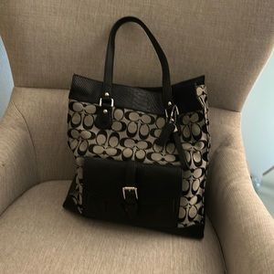 Black Coach Tote